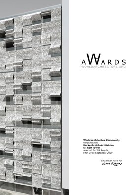 Golfs Tower receives the World Architecture Community Award 2009
